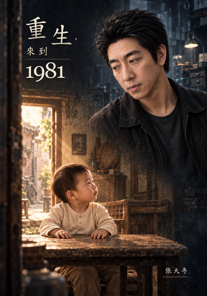 《重生，來到1981》書封，作者張大寺